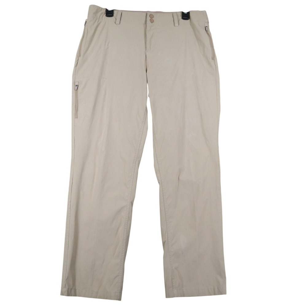 Zeroxposur Hiking Pants Mens L Tan Nylon Spandex Stretch Zipper Pockets Outdoor